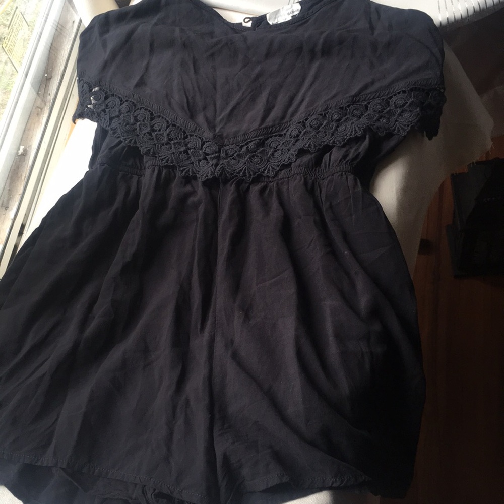 Garage Black Romper